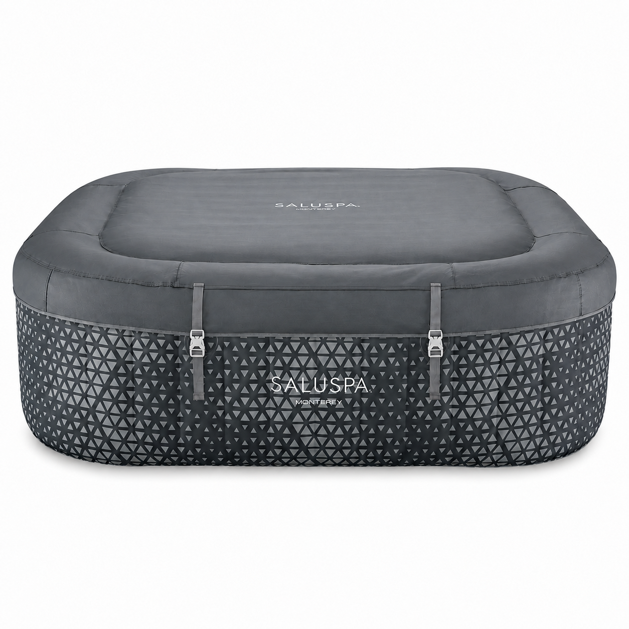 Saluspa Monterey Grey Replacement Hot Tub Cover & Lid Inflation Tube Combo