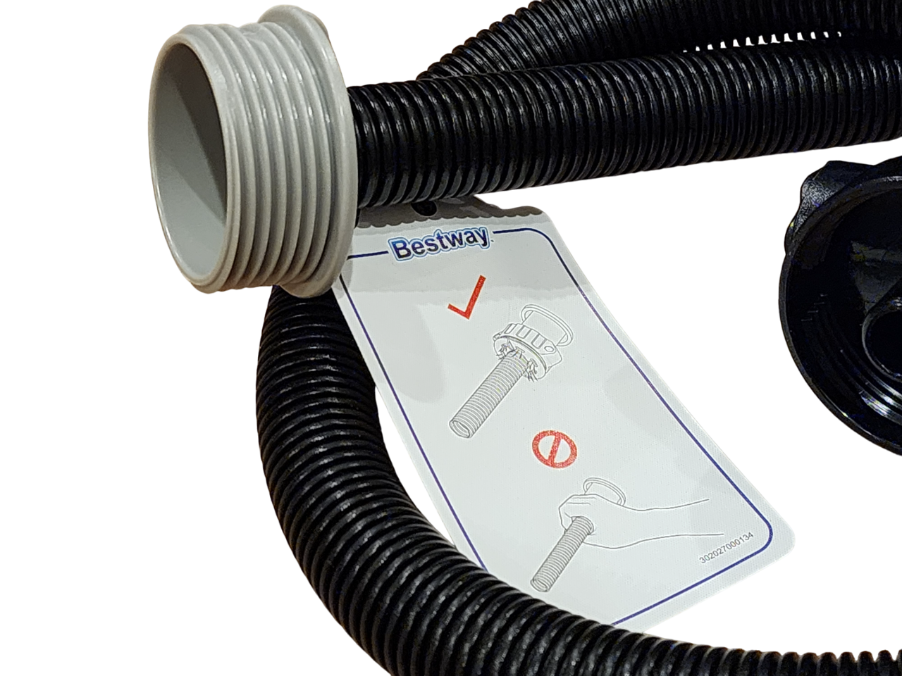 Bestway Coleman Lay-Z-Spa SaluSpa Inflation Hose w/ Deflation T Adapter
