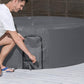 SaluSpa & Coleman 71" x 26" Round EnergySense Waterproof Thermal Spa Cover