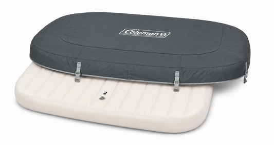 Coleman Hawaii Replacement Inflatable Hot Tub Cover w/ Buckle Connectors & Inflation Bladder